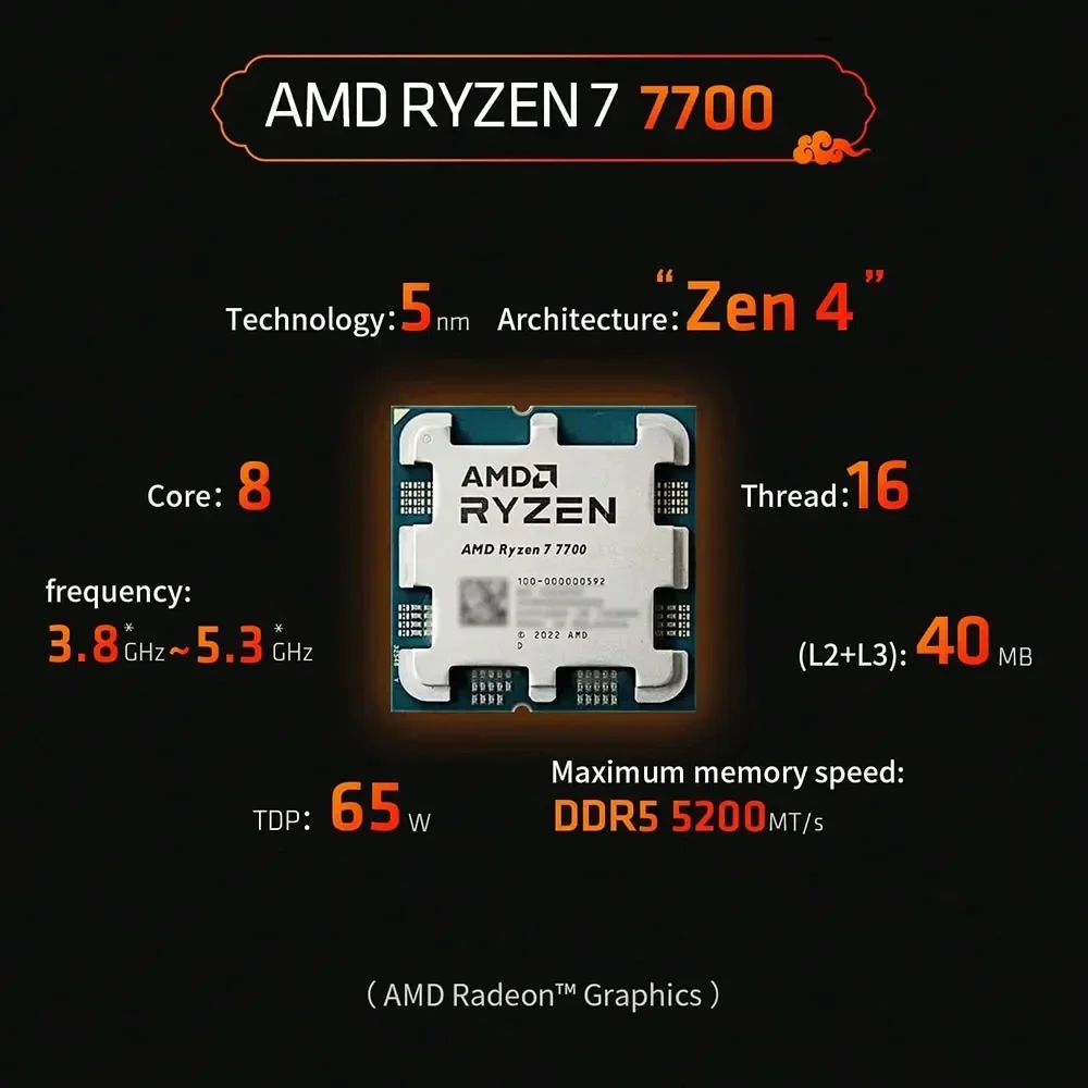 AMD R7 7700 Ryzen 7 7700 Budge - огляд і ціна Pc Gaming Amd Ryzen 7