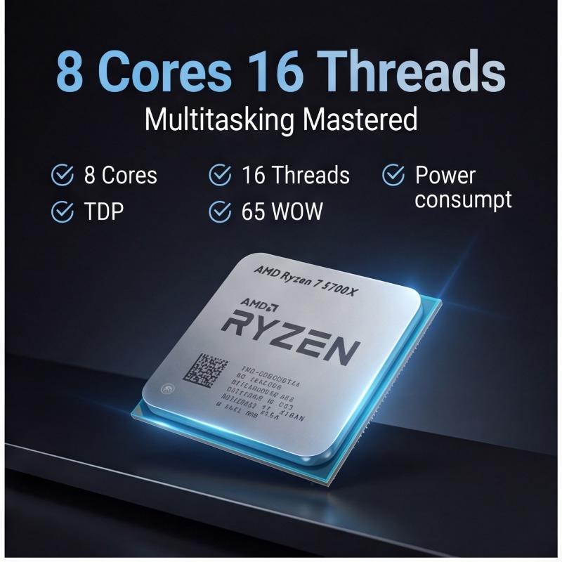 AMD Ryzen 7 5700X Processor Fo - огляд і ціна Pc Gaming Amd Ryzen 7