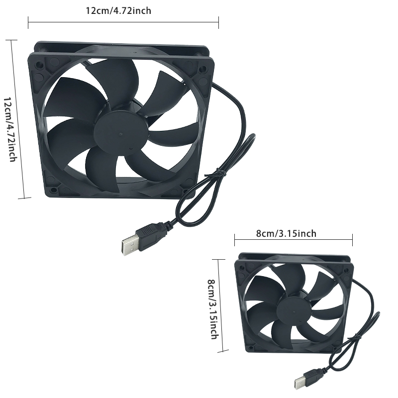8/12cm 12V USB Powered Compute - огляд і ціна Pc Gaming Vr