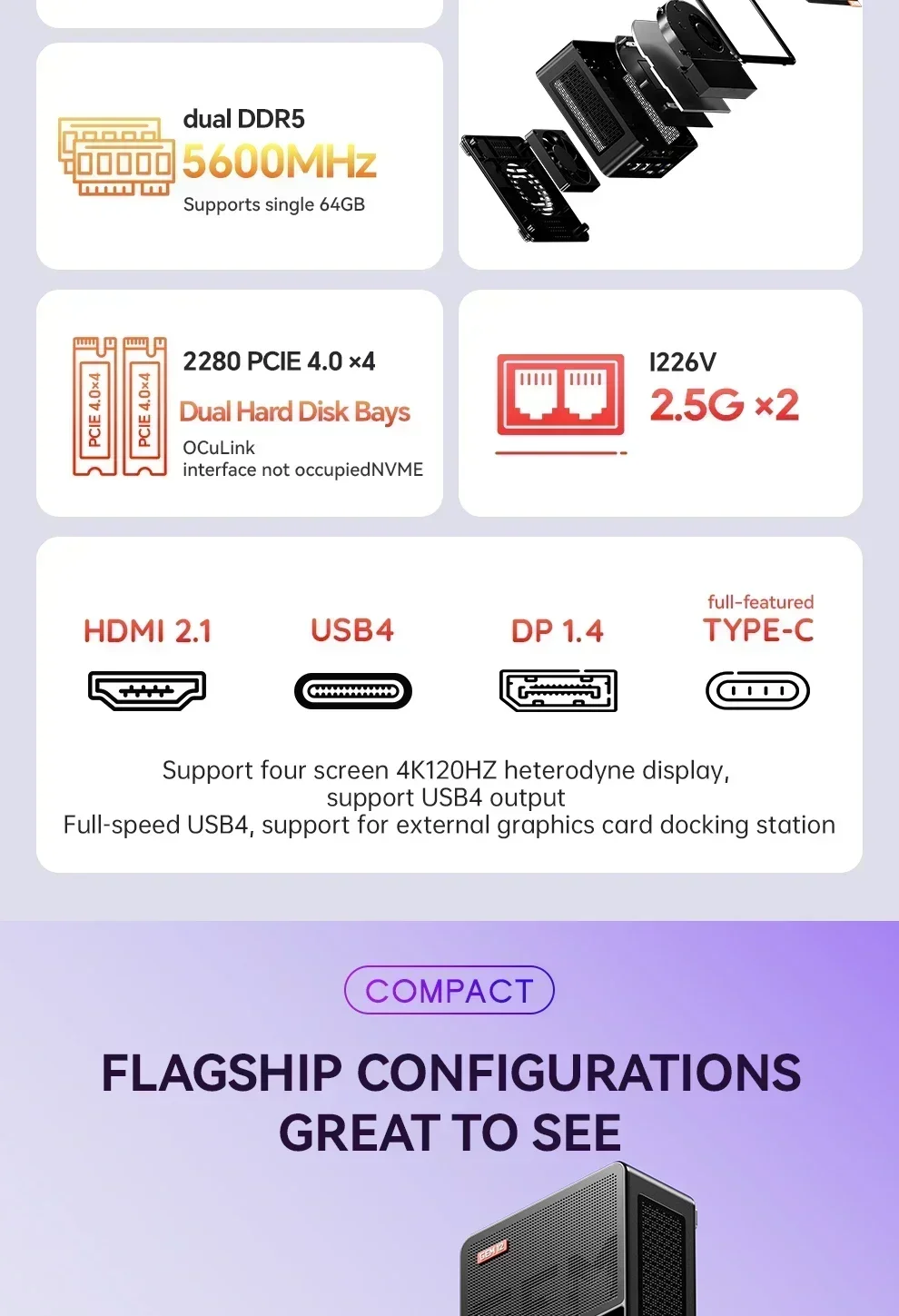 Aoostar GEM12 AMD Ryzen 7 8845 - огляд і ціна Pc Gaming Amd Ryzen 7