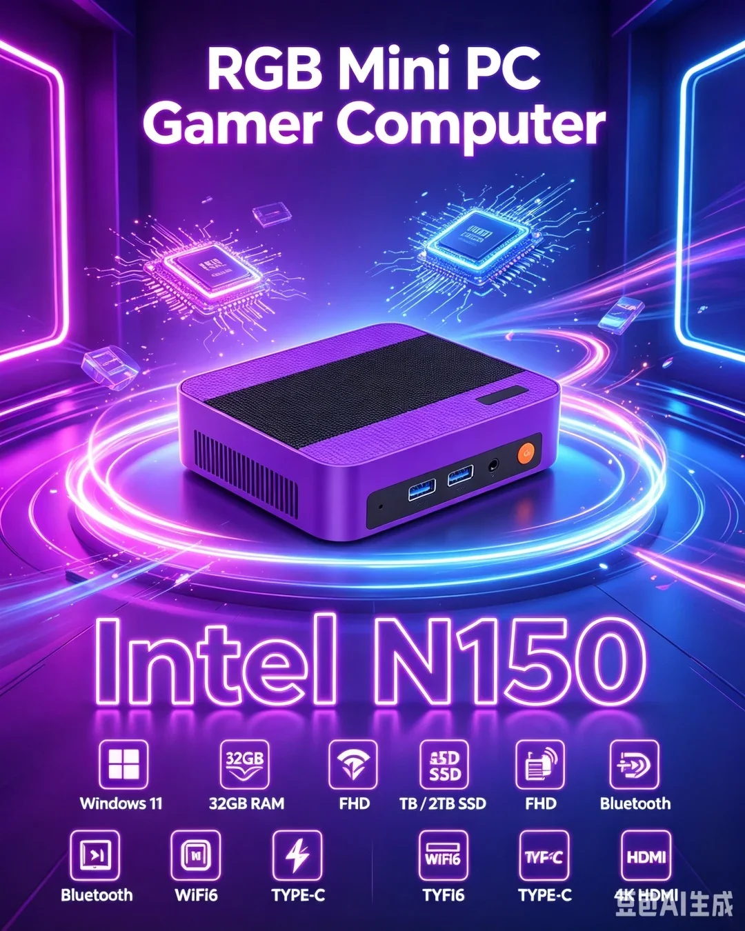 2026 Mini PC Intel Core I9 N15 - огляд і ціна Pc Gaming Intel Core I9