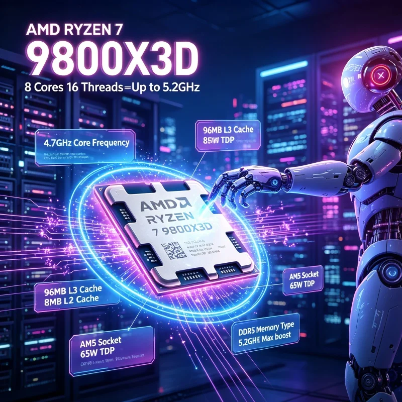 AMD Ryzen 7 9800X3D Content Cr - огляд і ціна Pc Gaming Amd Ryzen 7