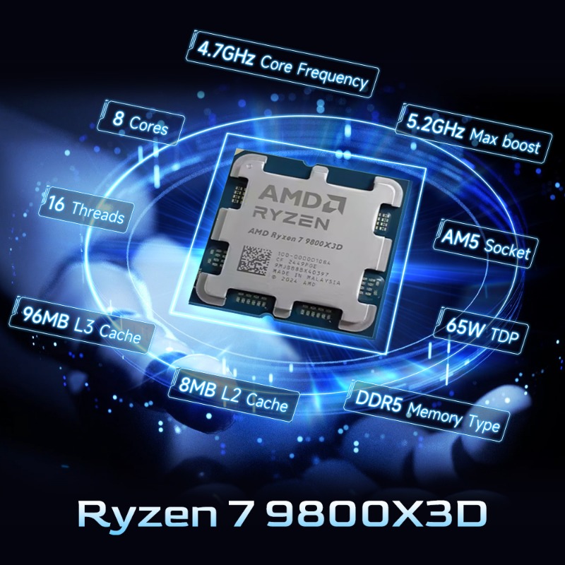 AMD Ryzen 7 9800X3D Content Cr - огляд і ціна Pc Gaming Amd Ryzen 7