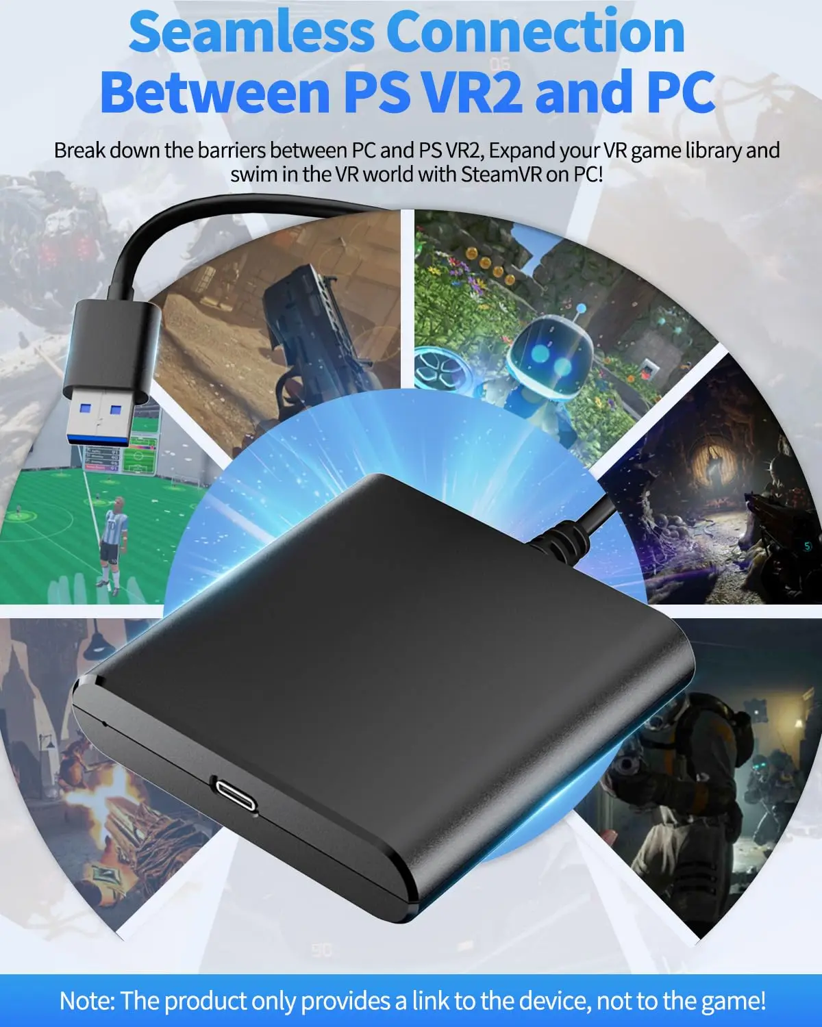AOLION VR2 PC Adapter for PS5  - огляд і ціна Pc Gaming Vr